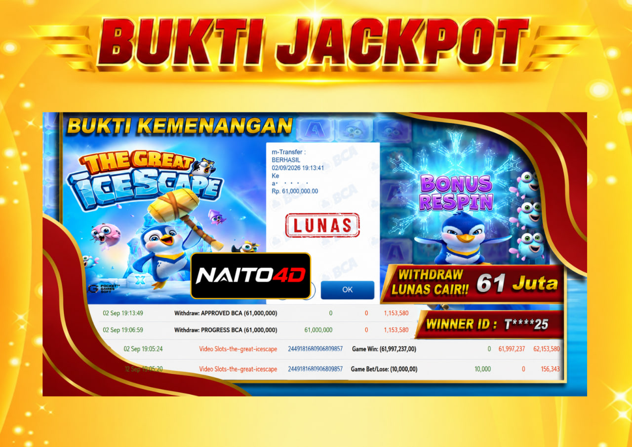 🔥 THE GREAT ICESCAPE BAWA HASIL FANTASTIS! Rp 61 JUTA BERHASIL DIRAIH!