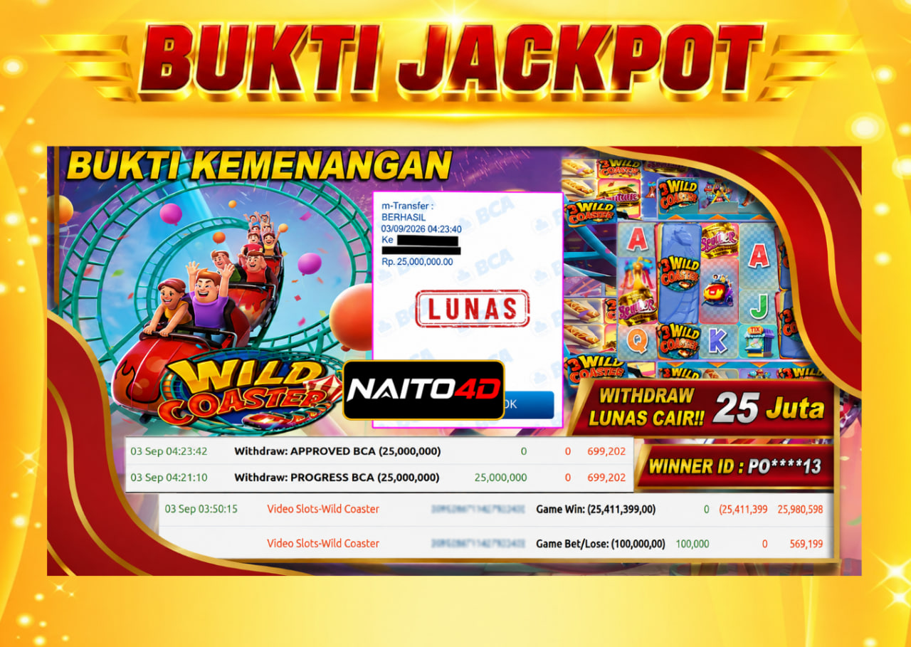 🔥 WILD COASTER BAWA HASIL YANG SUPER LUAR BIASA! Rp 25 JUTA BERHASIL DIRAIH!